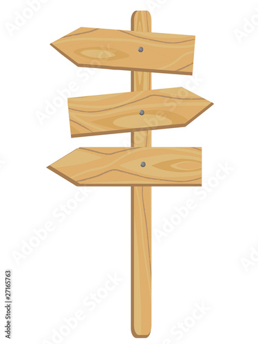 wooden signboard