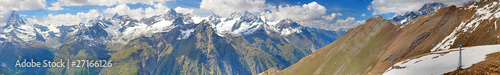 Obraz na płótnie alpine panorama in summer w salonie