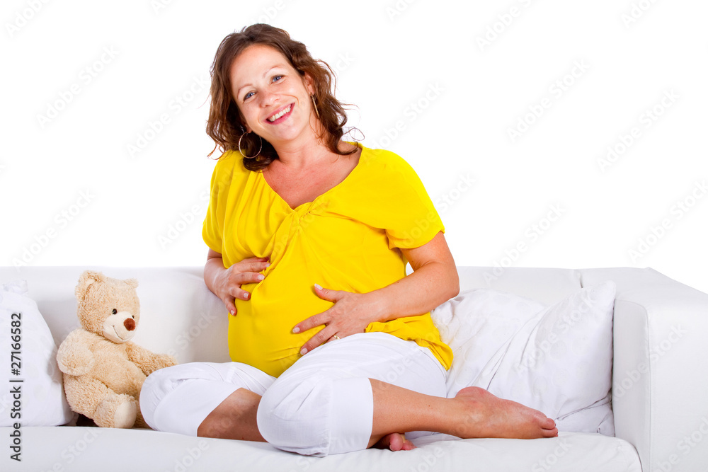 Young expecting mother