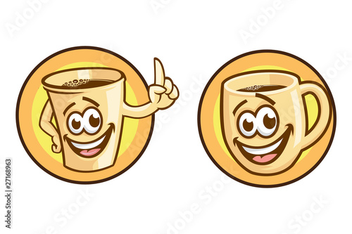 coofee cup mascot