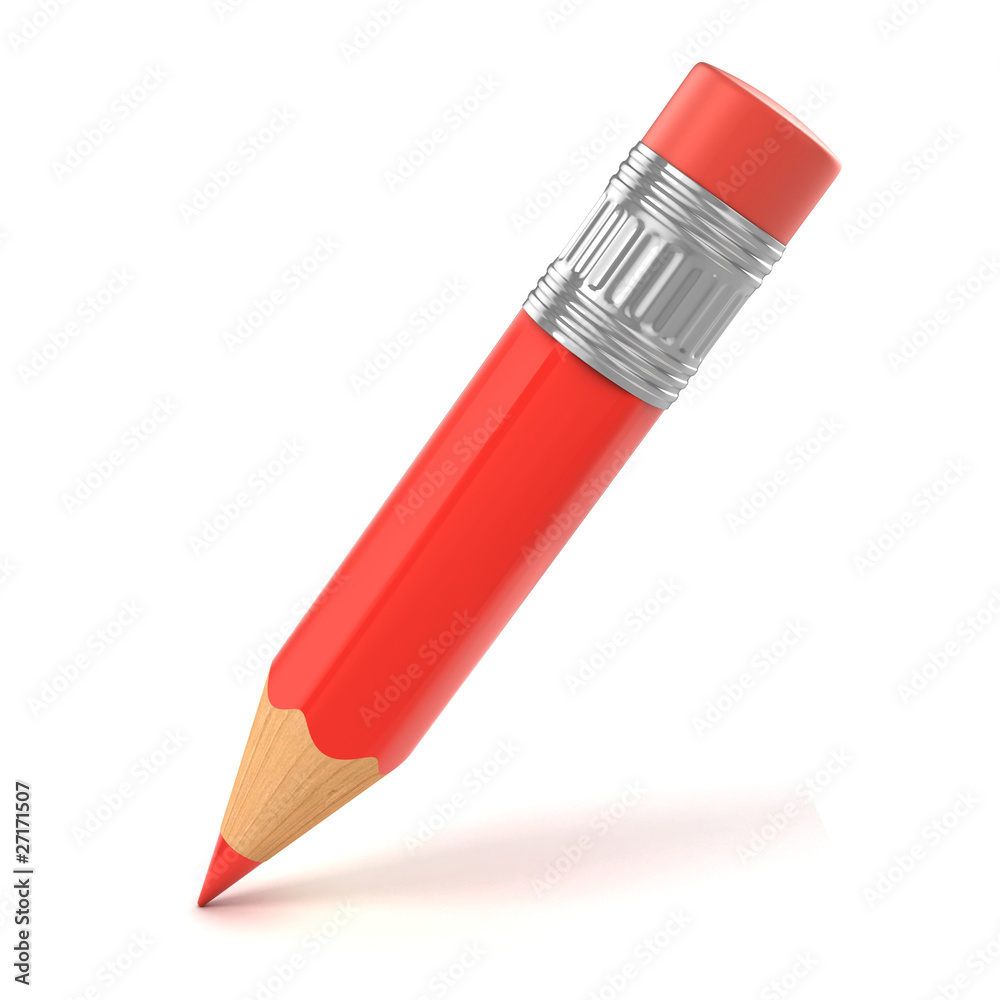small pencil 3d illustration
