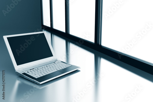 laptop on a smooth surface ...