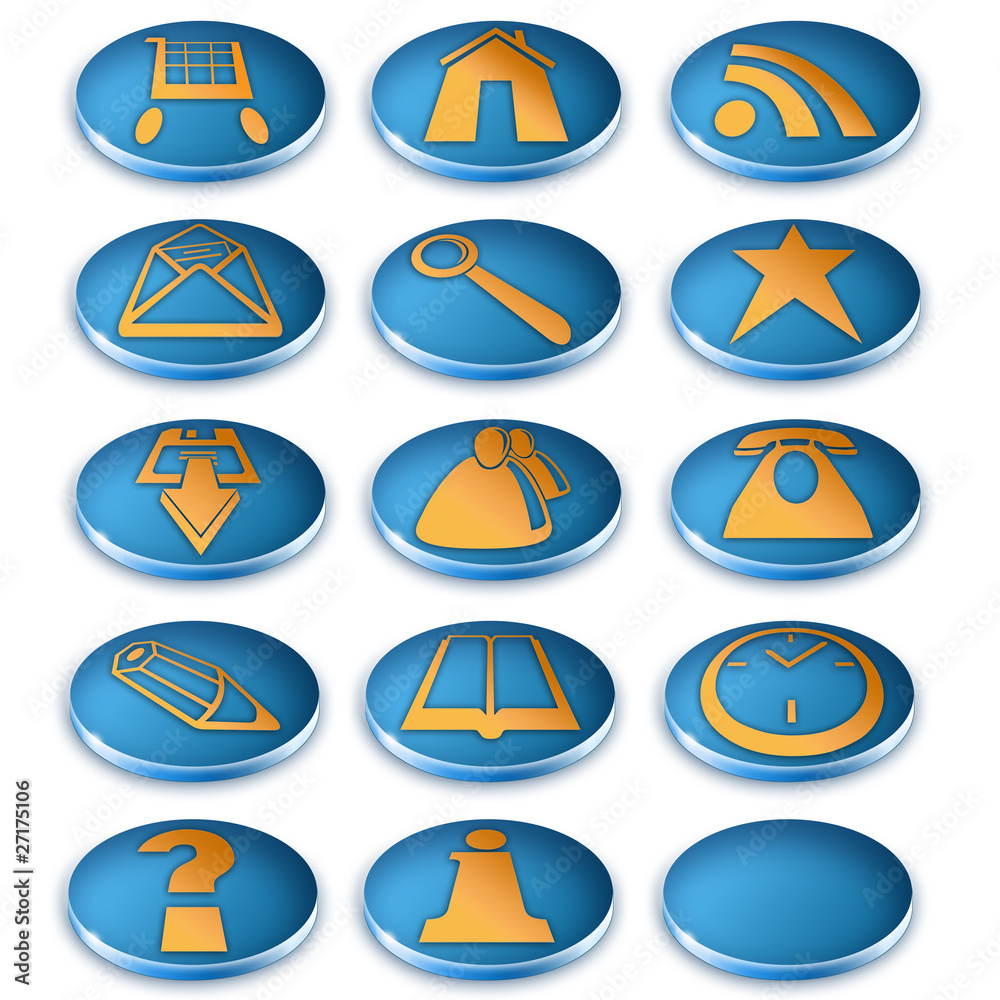 icons & buttons for web icons & buttons for web