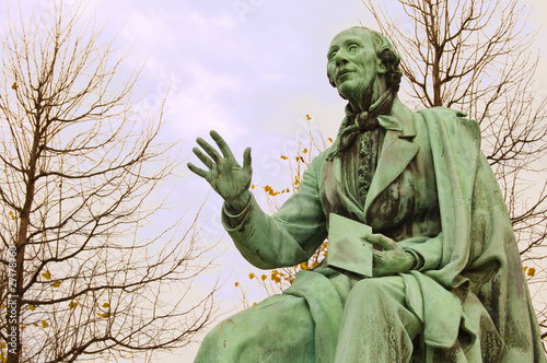 Hans Christian Andersen's statue in Rosenborg Have