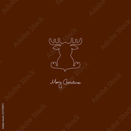 "Merry Christmas" Reindeer