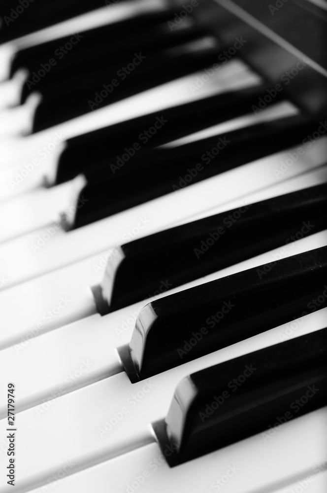 electronic piano keyboard close up electronic piano keyboard close up