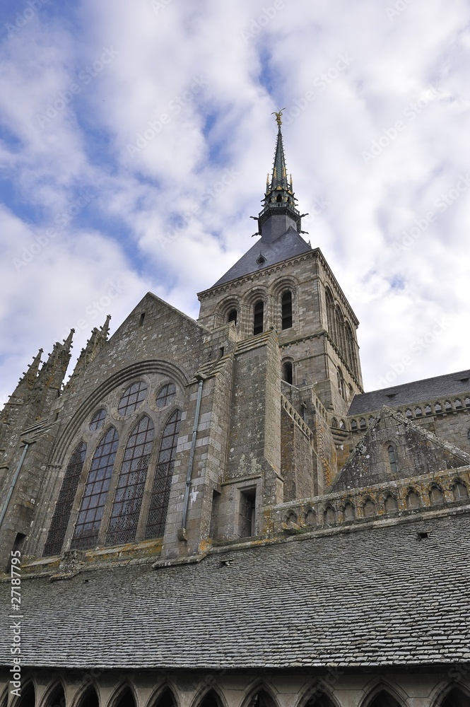 Clocher de l'abbaye du Mont-Saint-Michel