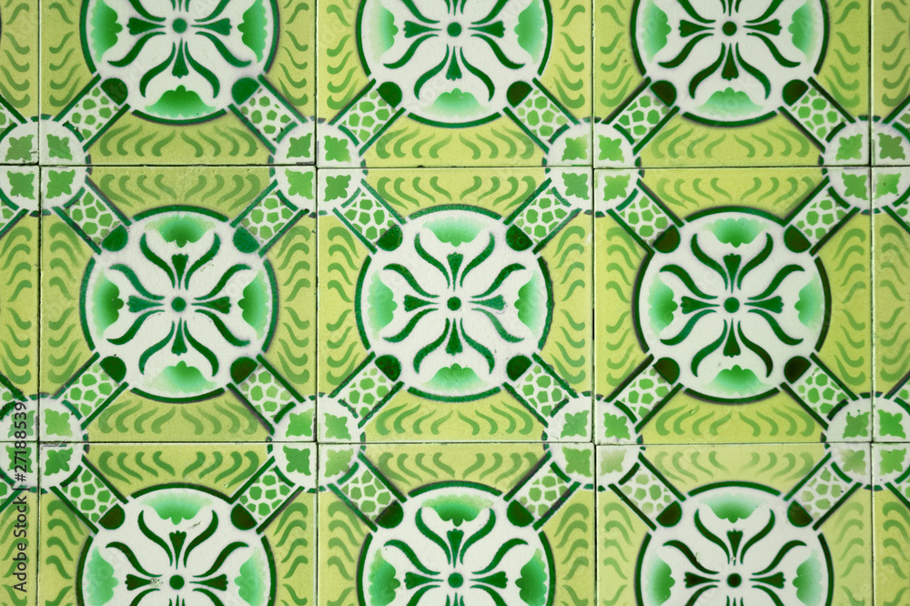 Fototapeta premium Ornamental old tiles
