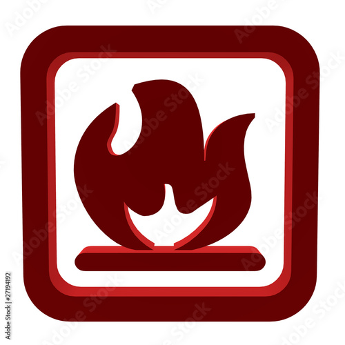 3D Flameable Symbol photo