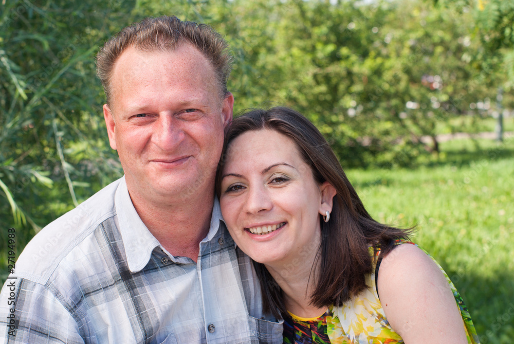 portrait of happy couples