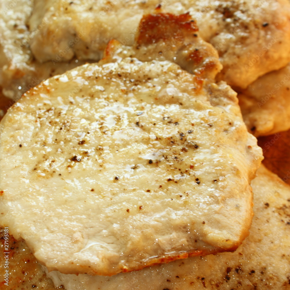 Unpaniertes Schweineschnitzel