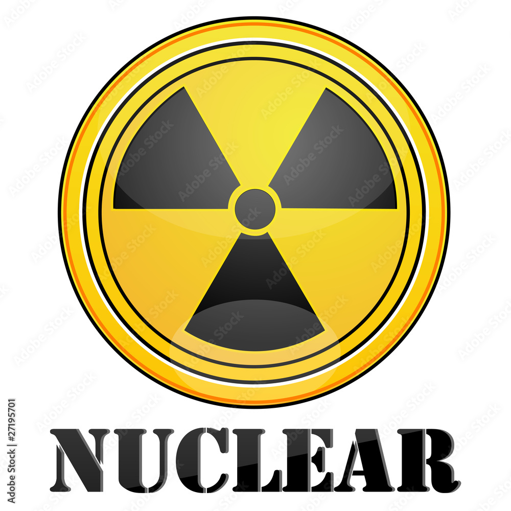 Fototapeta premium nuclear symbol