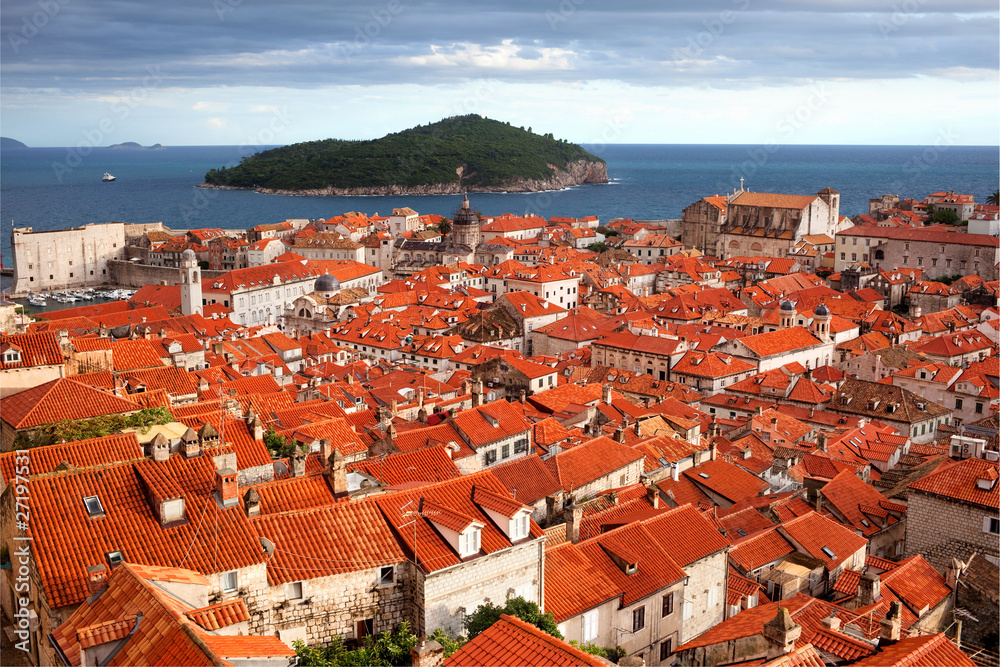 Old Town In Dubrovnik City In Croatia