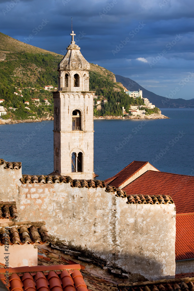 Dubrovnik And Adriatic Sea Coast In Croatia