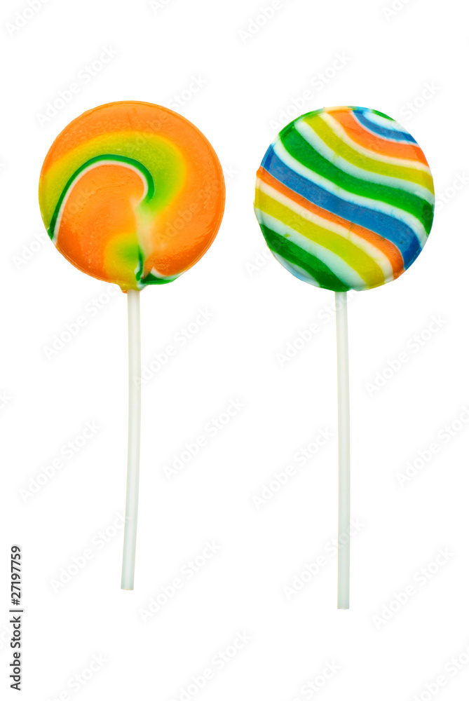 Two lollipops isolated Two lollipops isolated