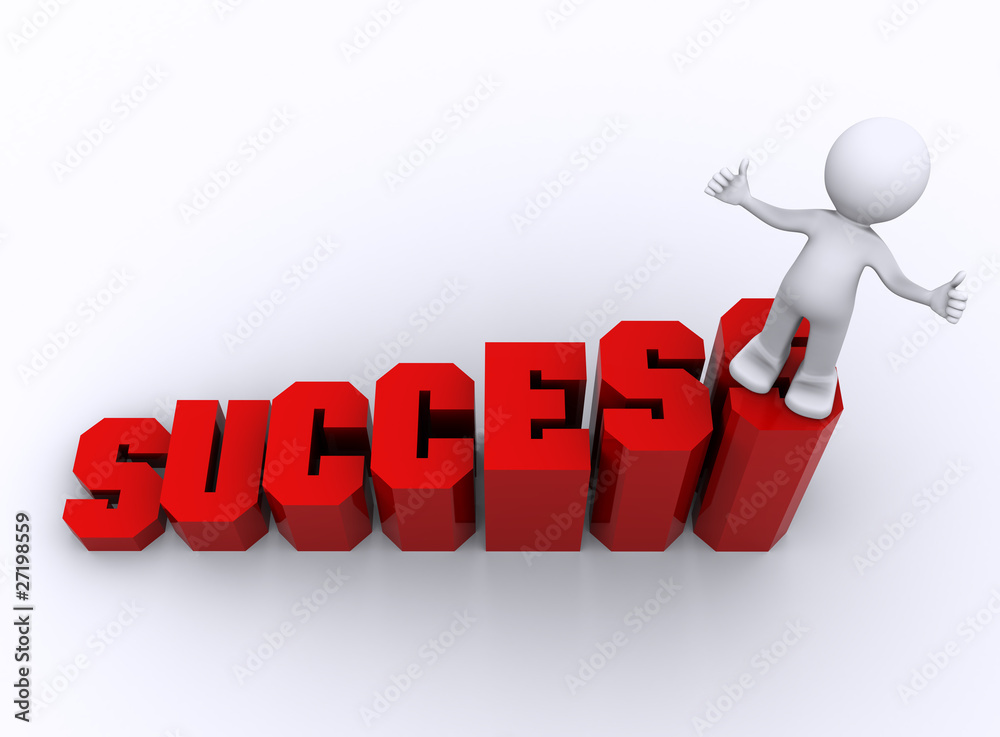 Success in business. Business growing concept Success in business. Business growing concept