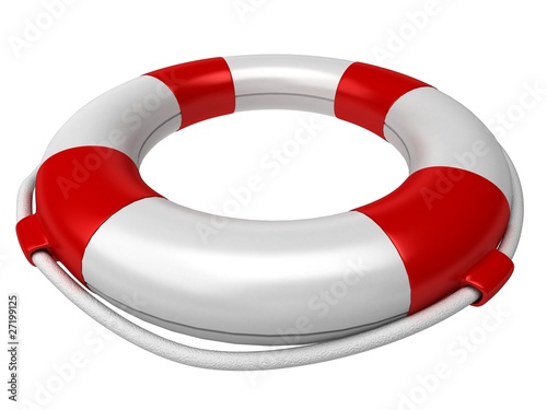 Isolated 3d life preserver