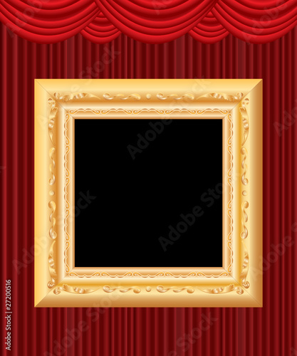 frame on curtain