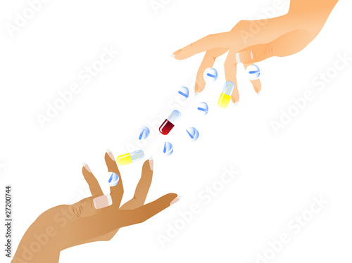 Tablets in hands