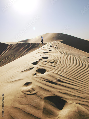 einsamer läufer - Wüste