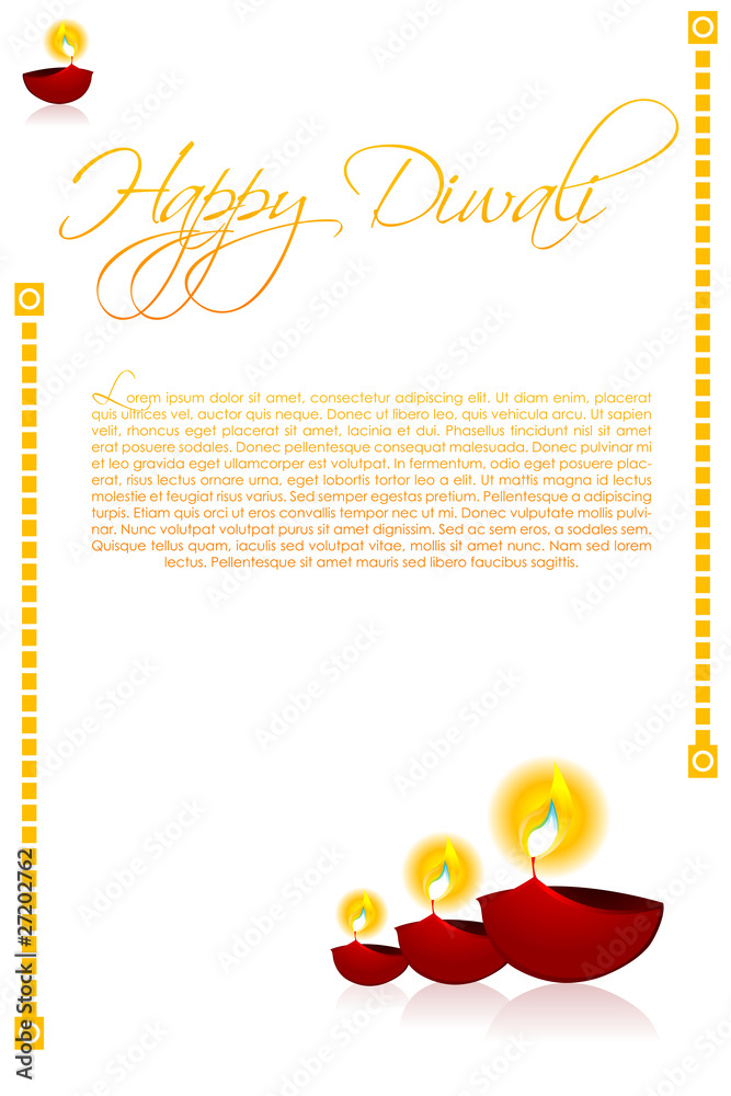 Naklejka premium diwali card