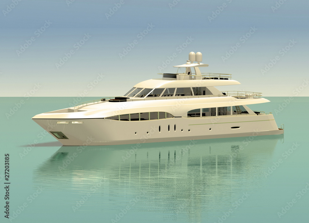 White pleasure yacht White pleasure yacht