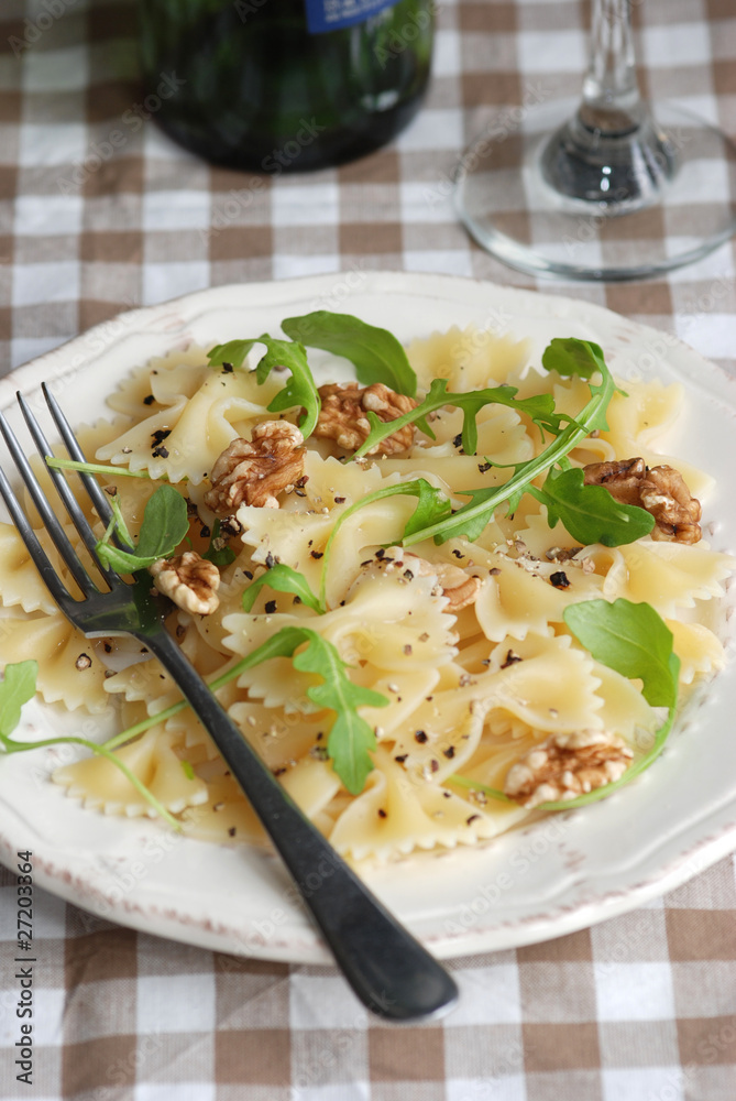 Pasta salad with walnuts and cheese Pasta salad with walnuts and cheese