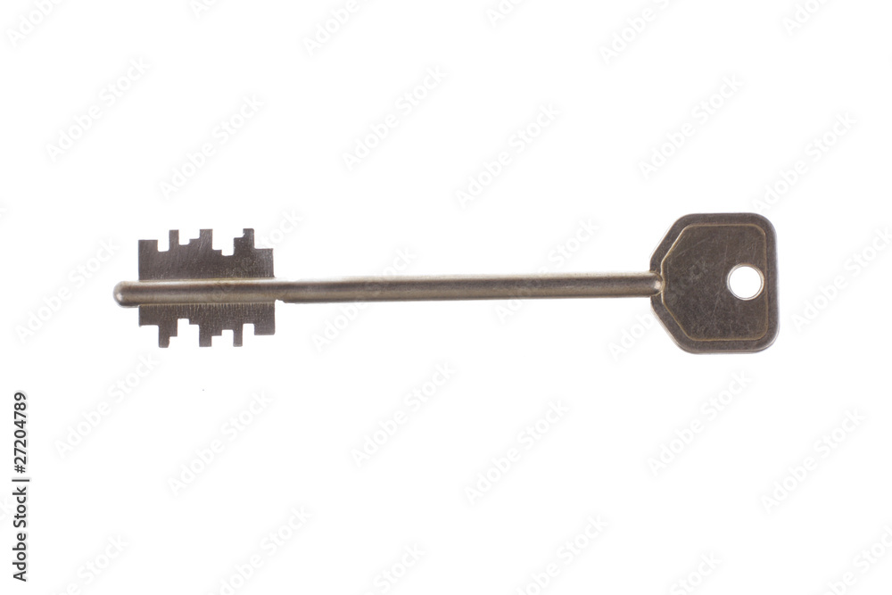 key on a white background key on a white background