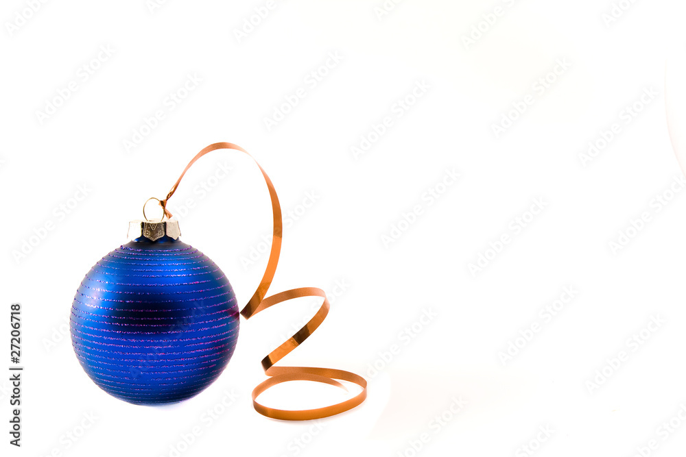 christmas glass decoration on white background christmas glass decoration on white background