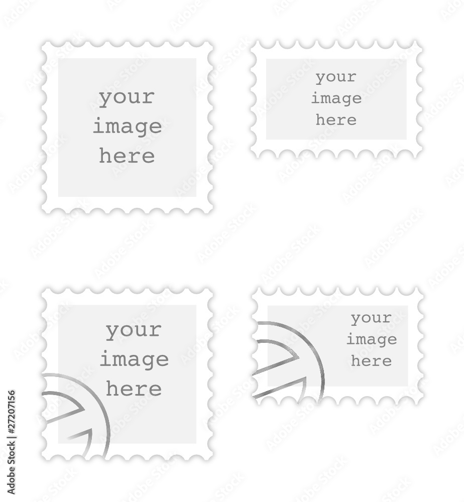 Briefmarken mit/ohne Stempel