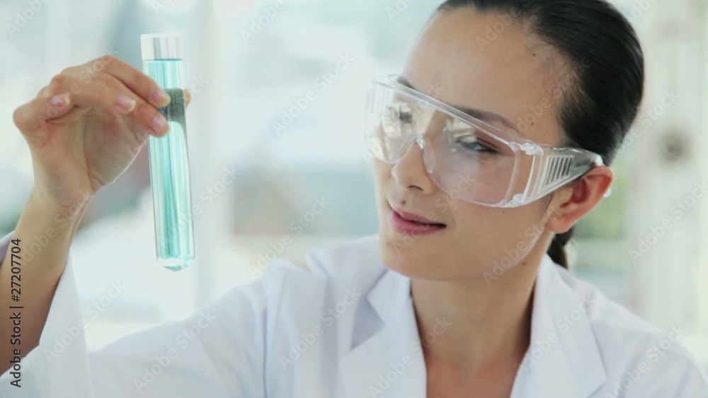 Female Researcher Holding a Test Tube Female Researcher Holding a Test Tube
