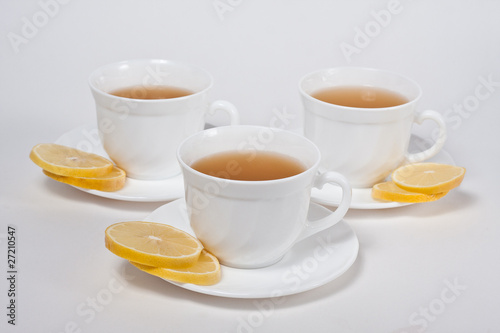 Cup of tea and lemon