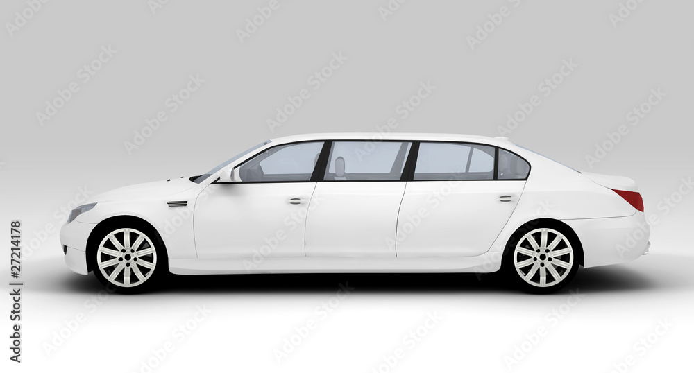 White limousine