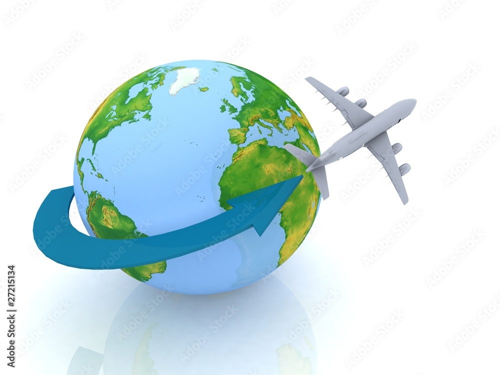 Fototapeta premium airplane travel