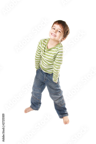 Joyful little boy