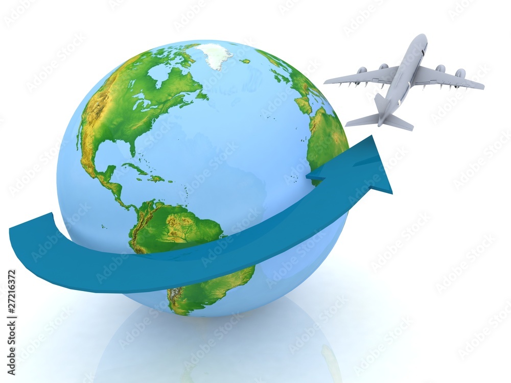 Fototapeta premium airplane travel