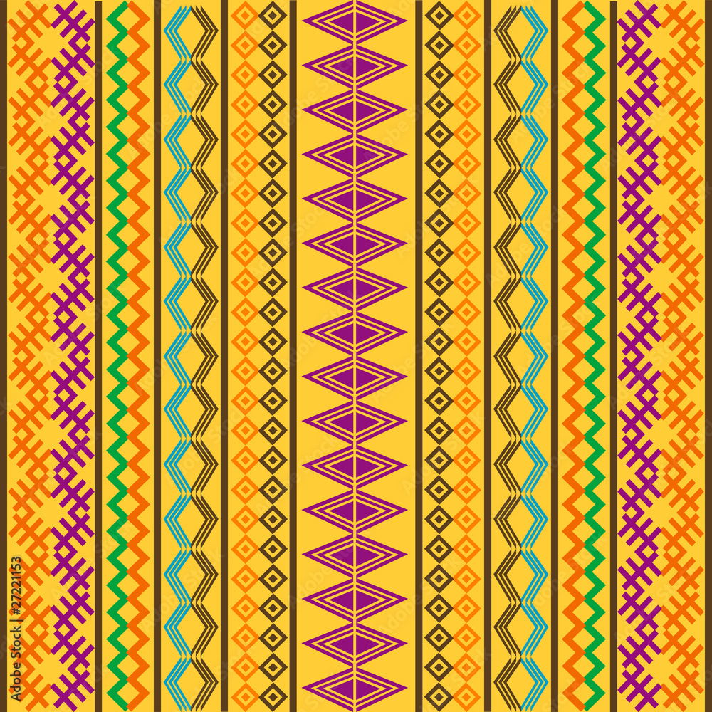 Pattern with colored motifs Pattern with colored motifs