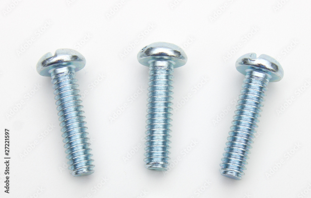 Three Bolts Isolated Three Bolts Isolated