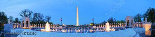 Photo Washington monument panorama, Washington DC.