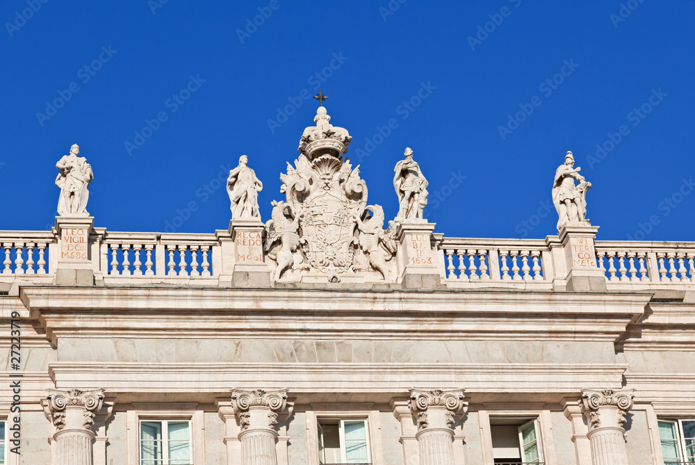 The Royal Palace in Madrid Cit