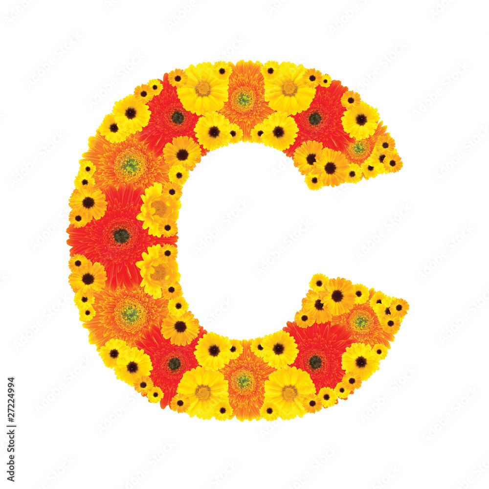 Flower Alphabet - C Flower Alphabet - C
