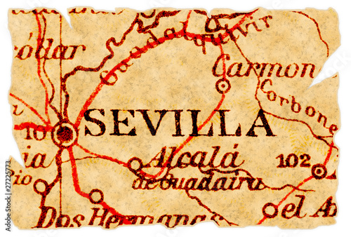 Sevilla old map