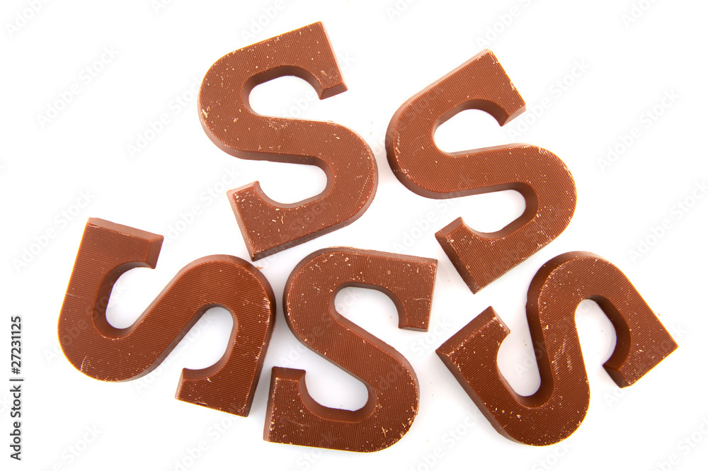 Chocolate letters Chocolate letters
