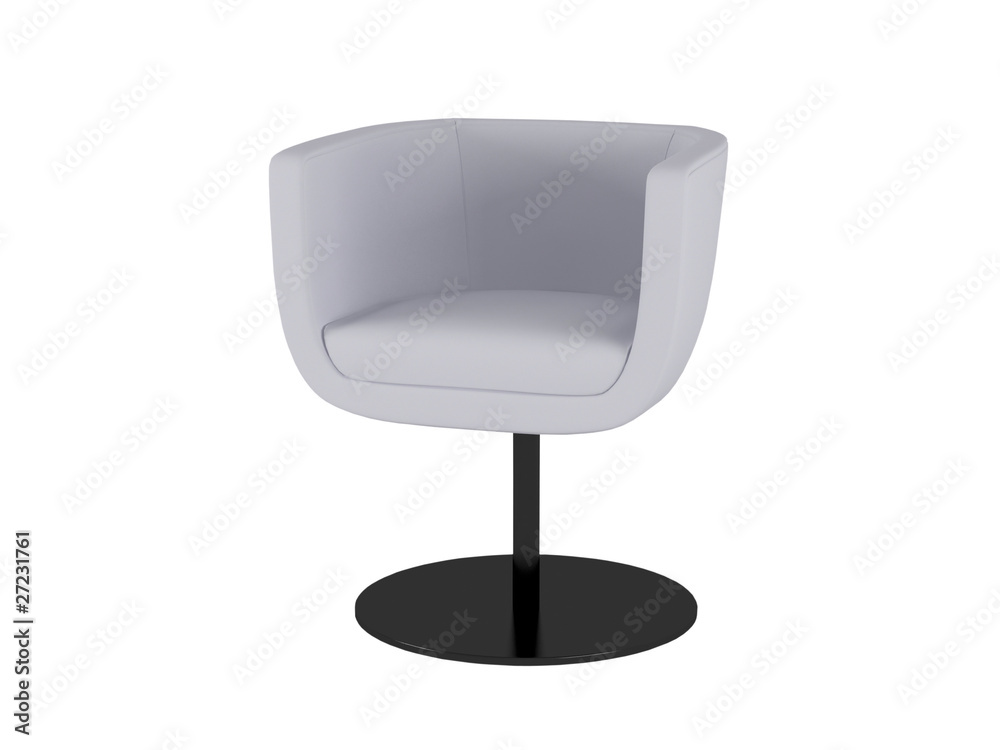 White office armchair isolated on the white White office armchair isolated on the white