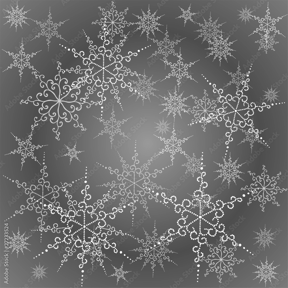 Seamless snowflakes. Seamless snowflakes.