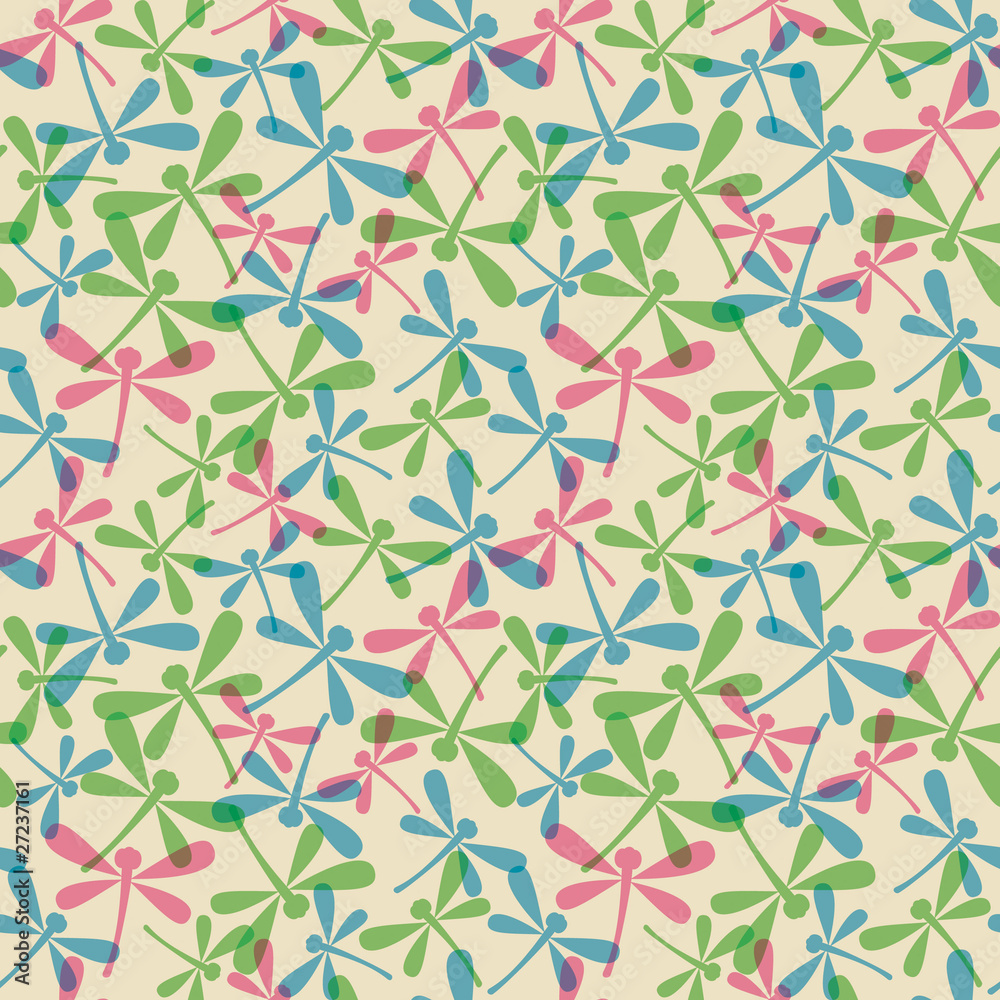 Seamless pattern with dragonflies Seamless pattern with dragonflies