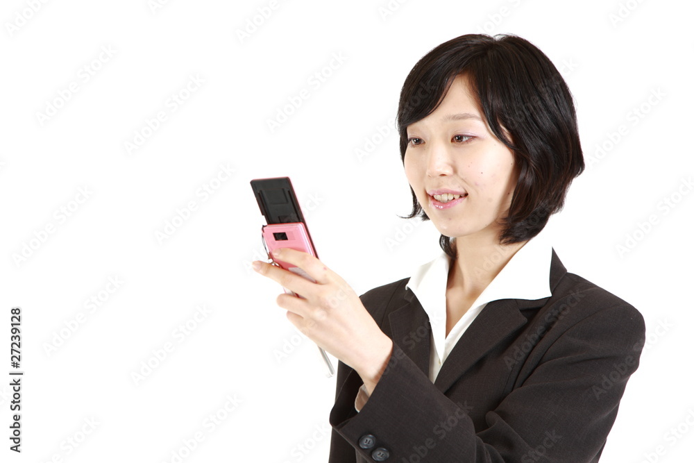 buisiness woman with mobile phone buisiness woman with mobile phone