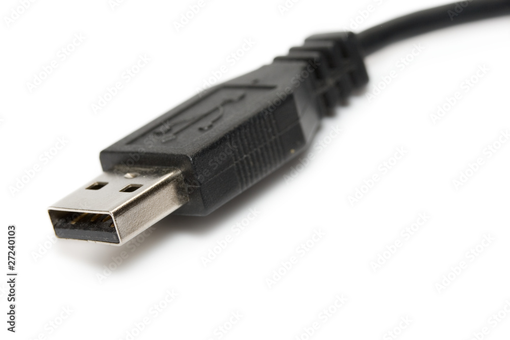 Usb-cable isolated on the white background Usb-cable isolated on the white background