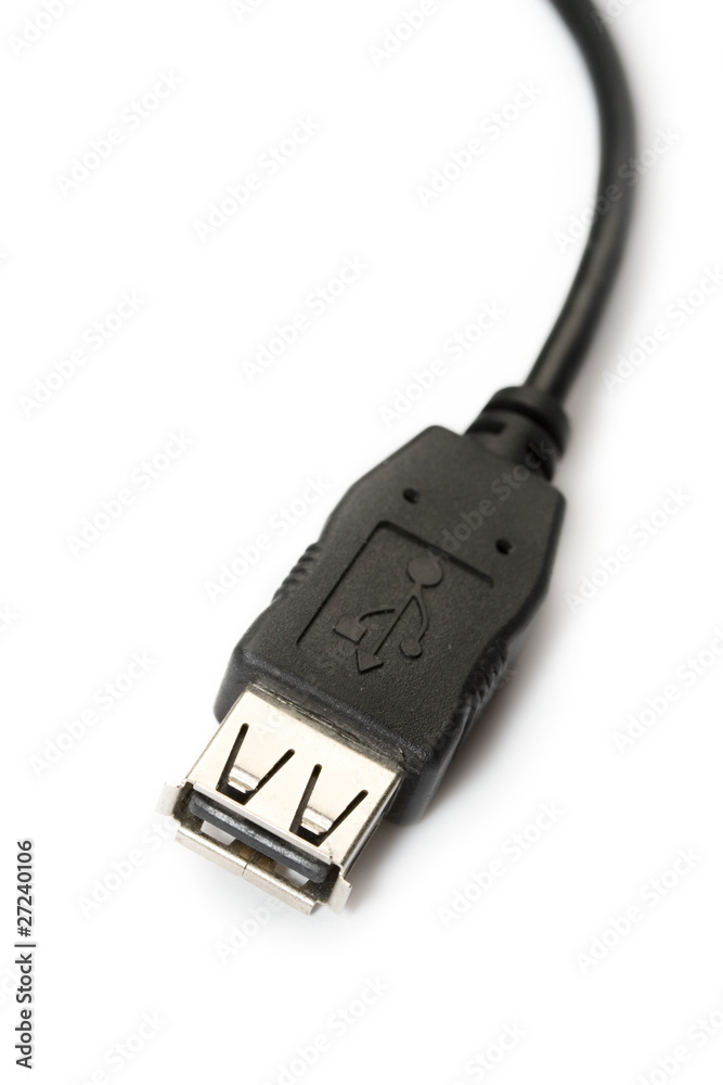 Usb-cable isolated on the white background Usb-cable isolated on the white background