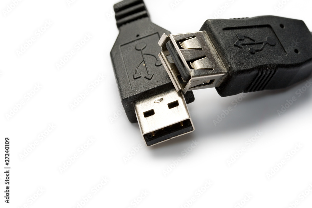 Usb-cable isolated on the white background Usb-cable isolated on the white background